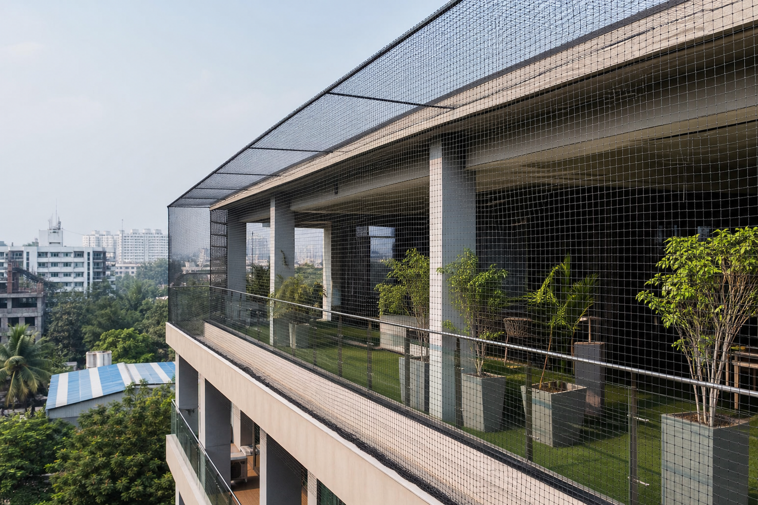 Bird Protection Nets installation